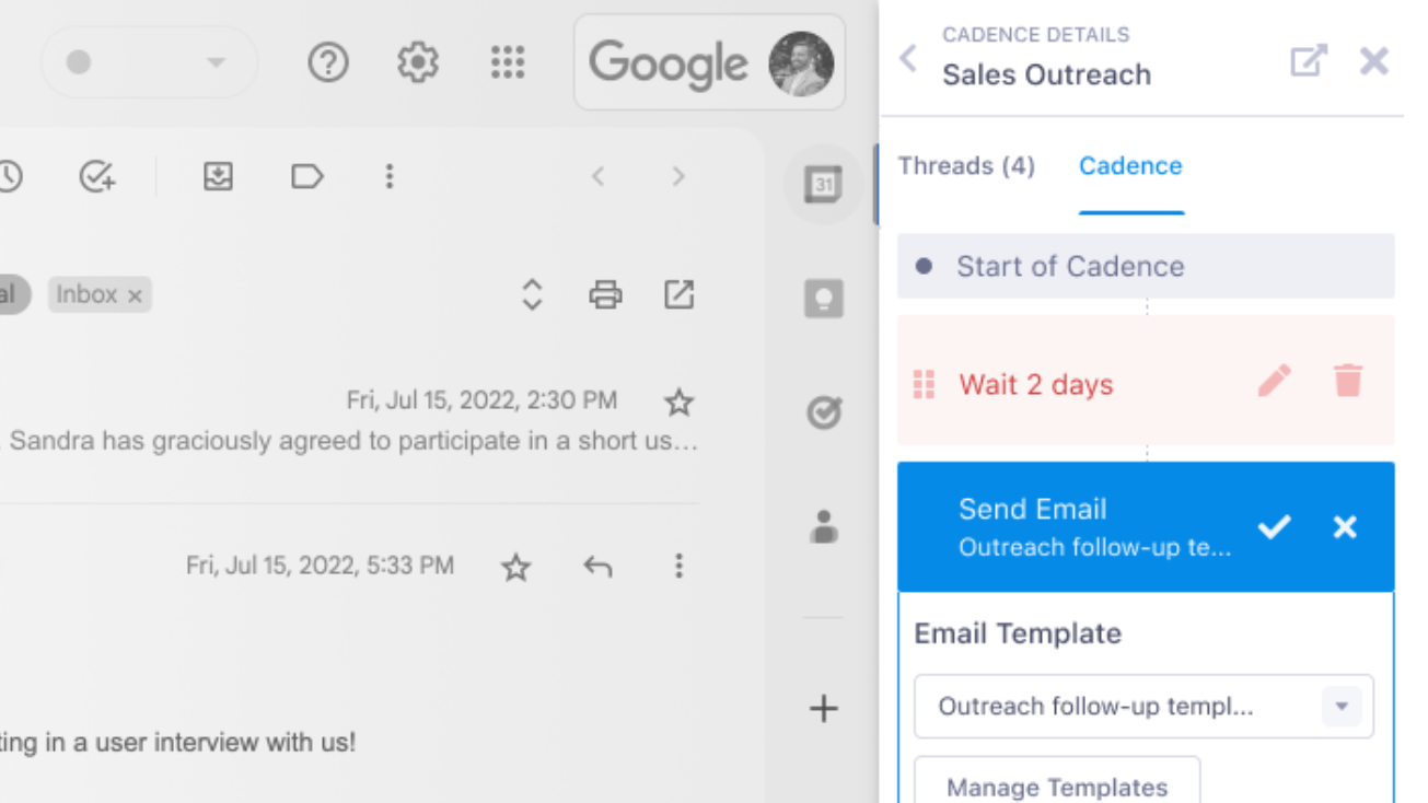 Manage from Gmail